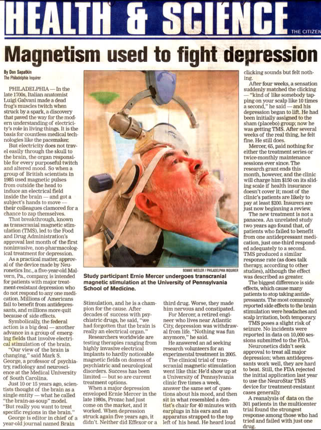 Magnetic Treatmen for Depression - PEMF India